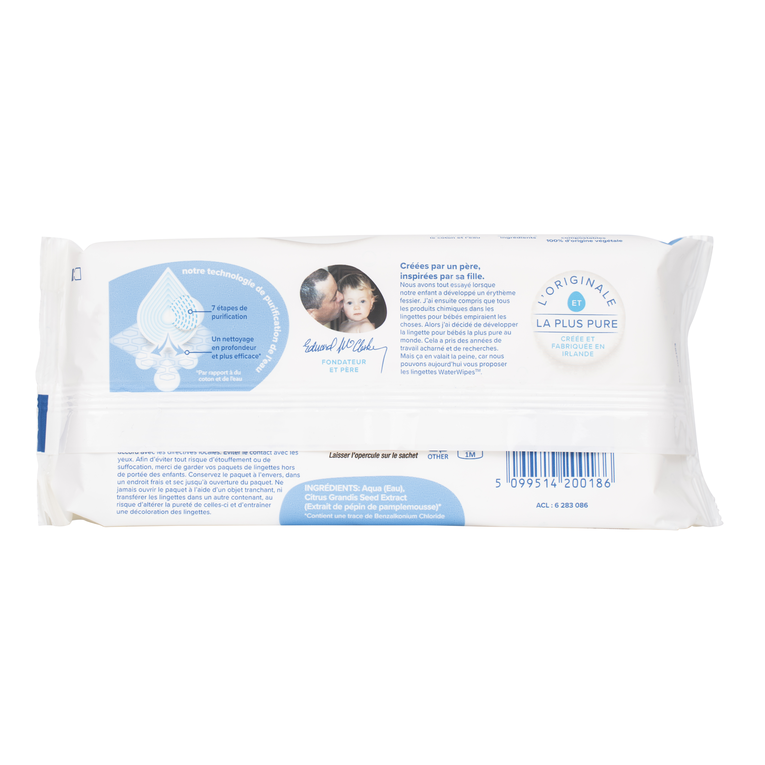Lingette bébé à l'eau Waterwipes – Image 3