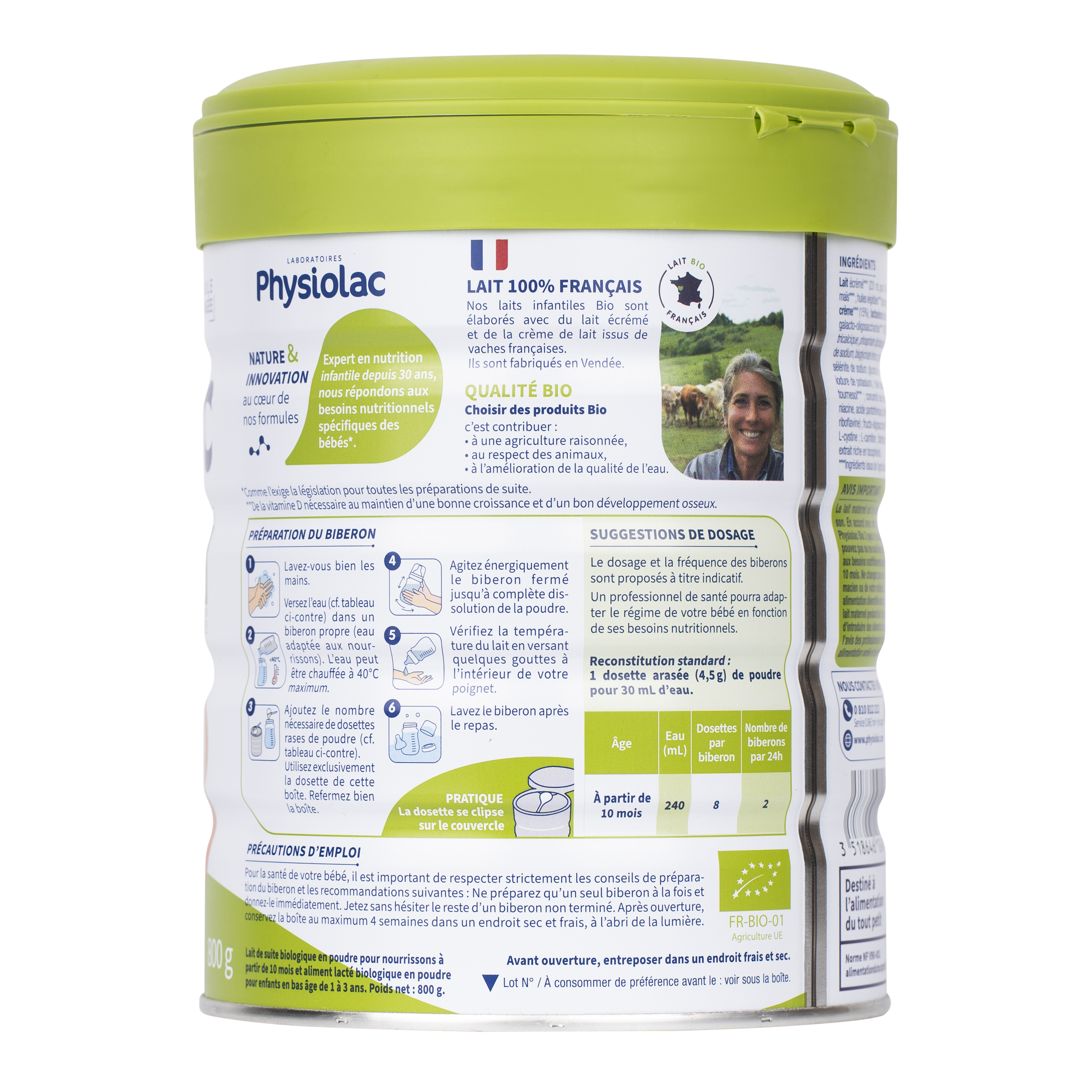 Lot x6 Lait infantile Bio 1er âge – Image 2