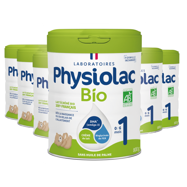 Lot x6 Lait infantile Bio 1er âge