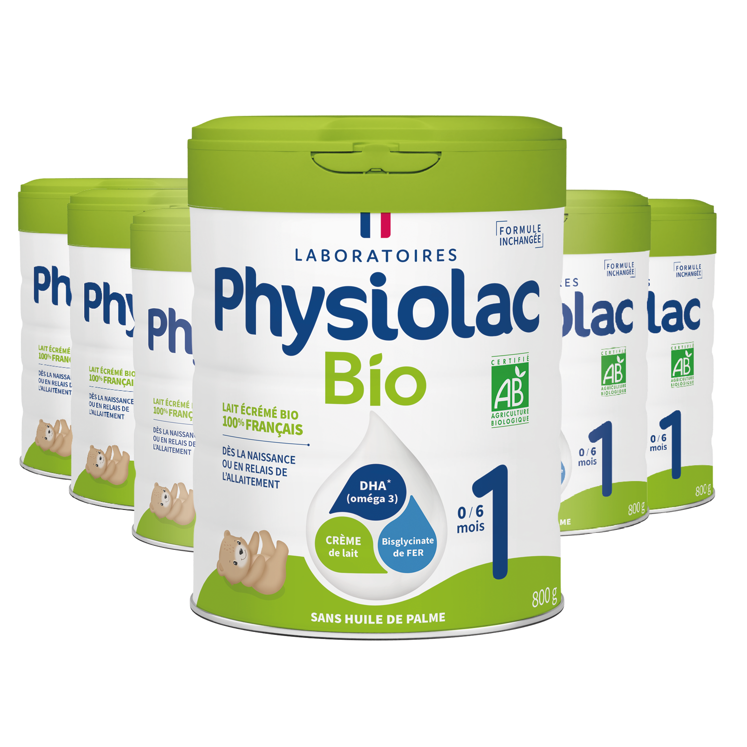 Lot x6 Lait infantile Bio 1er âge