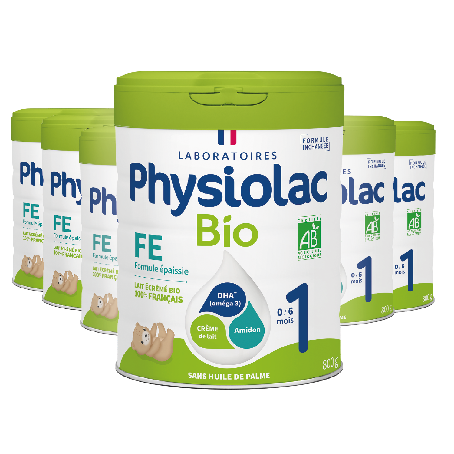 Lot x6 Lait infantile Bio épaissi 1er âge