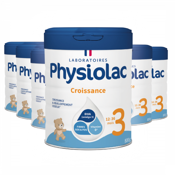 PHYSIOLAC lot x 6 Lait de croissance